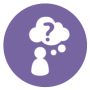 Job Matching Quiz icon - thought bubble with question mark
